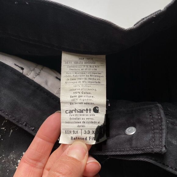 DISTRESSED Carhartt Cutoff Shorts workwear size 33 - Picture 12 of 16